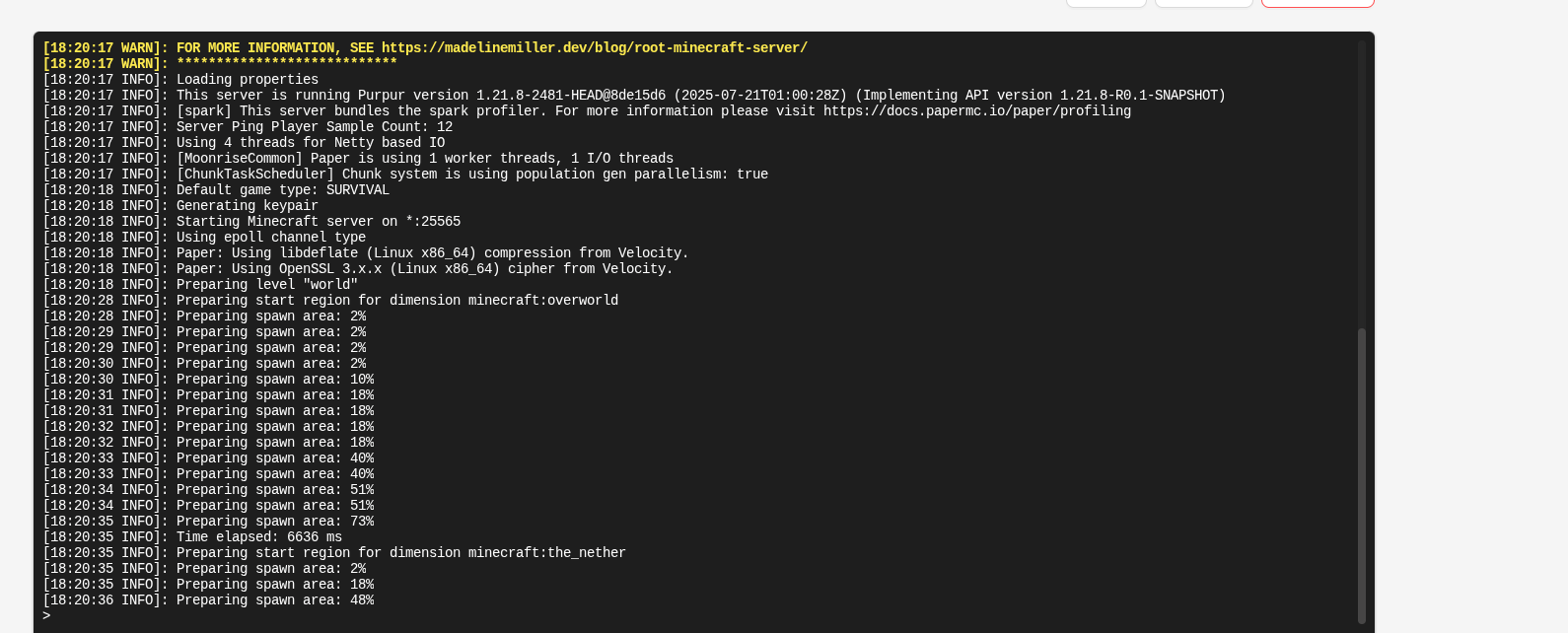 MCSManager install for Proxmox Minecraft server